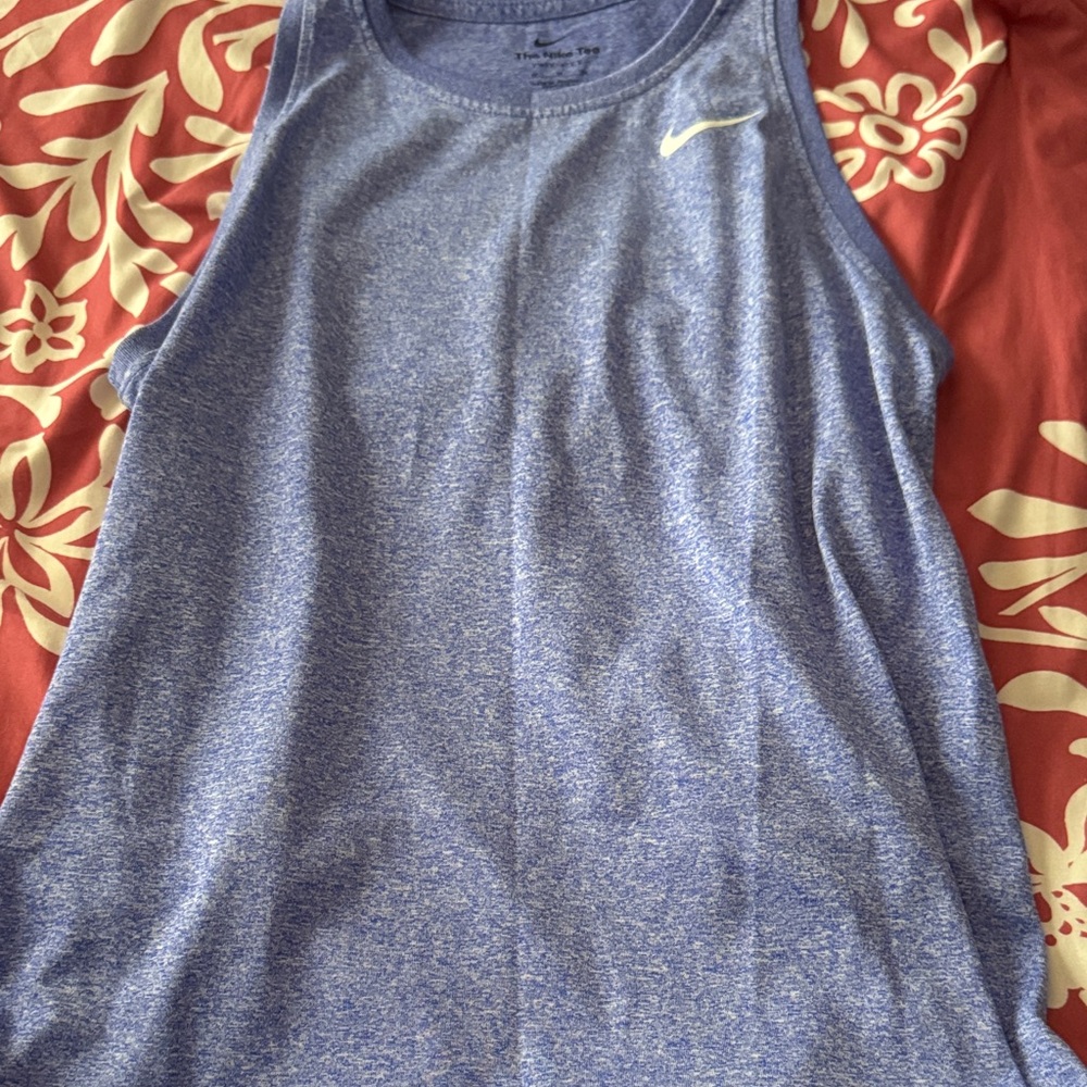 Nike Heathered Blue Athletic Tank